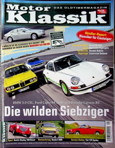 Deckblatt Motor Klassik (01/2009)